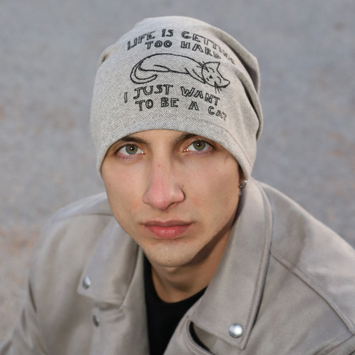 Fashion Beanie - I just want to be a cat - Beanie from No Shirt No Shoes No Problem at The Prince Webshop
