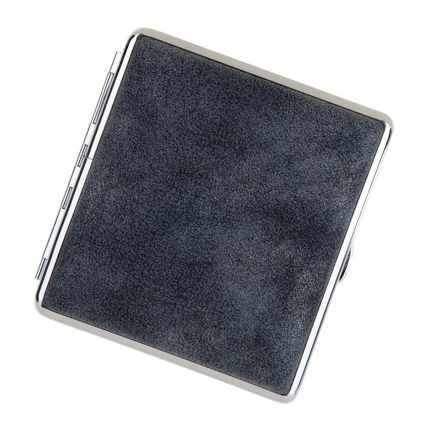 Black Cigarette Case - 20 King Size - Antique Leather Look - Cigarette Case from Angelo at The Prince Webshop