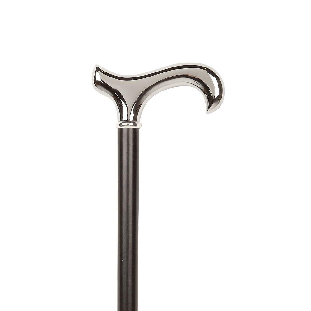 Walking stick Derby Handle Smooth Chrome - Walking stick from Ottavio Recalcati di Renato at The Prince Webshop
