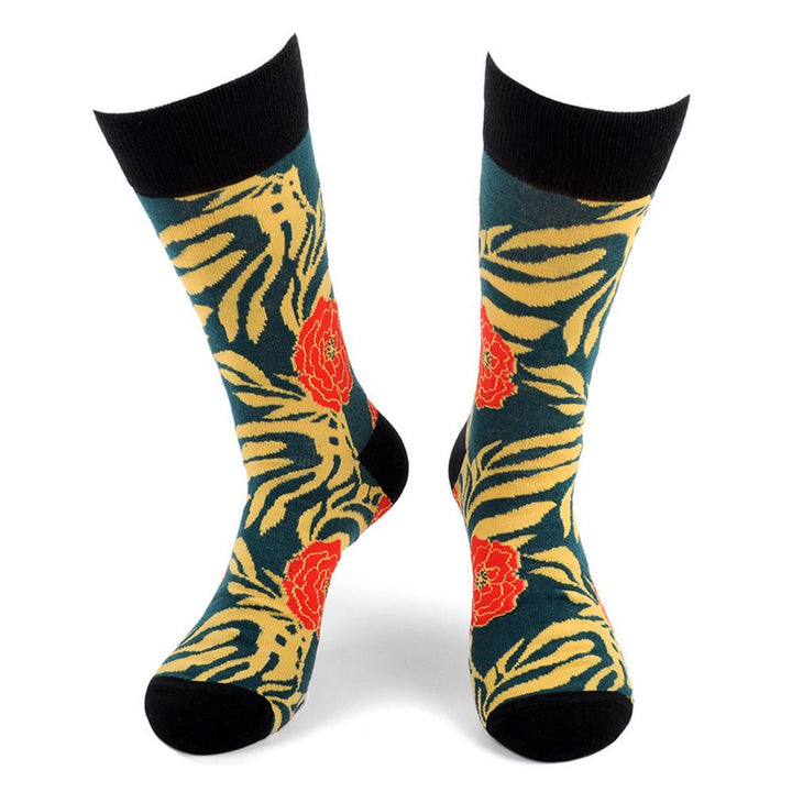 Tropical Flowers Novelty Socks - Fun Socks - Men's Socks from Parquet at The Prince Webshop