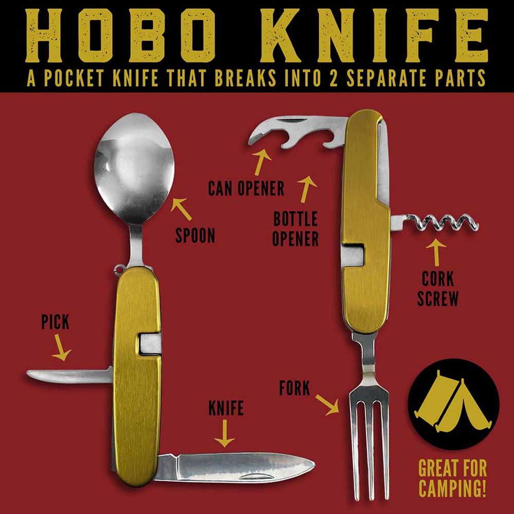 Trixie and Milo HOBO KNIFE - camper multi tool - Fun gift from Trixie & Milo at The Prince Webshop
