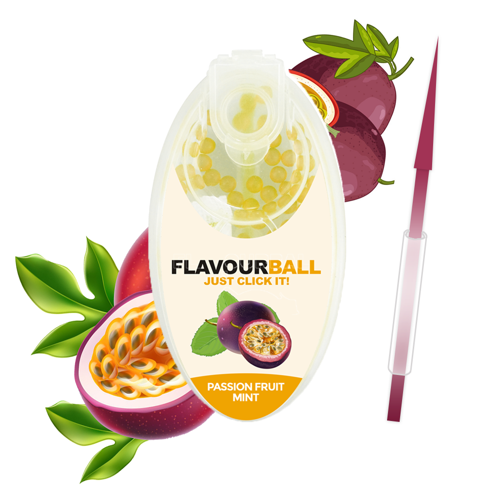 100 pcs Cool Passionfruit Mint Flavor Balls in Pod - Aroma Balls from FLAVOR BALLS at The Prince Webshop