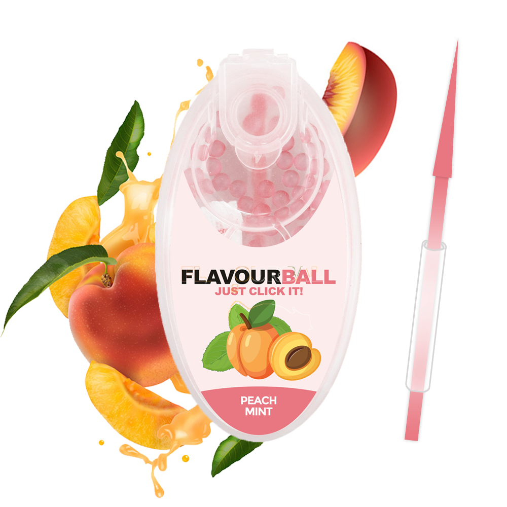100 pcs Cool Peach Flavor Balls in Pod - Aroma Balls from FLAVOR BALLS at The Prince Webshop