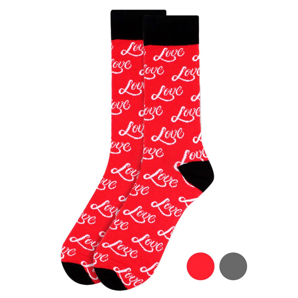 Love Novelty Socks - Romantic Red Socks - Men's Socks from Parquet at The Prince Webshop