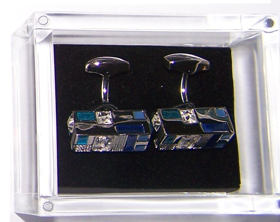 Z-BAR Blue Cufflinks - Cufflinks from Toxic Masculinity at The Prince Webshop