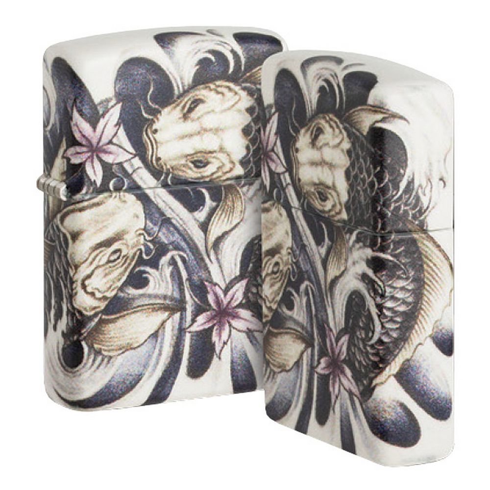 Zippo Premium Lighter - Koi Tattoo Theme Design - Zippo Lighter from Zippo at The Prince Webshop