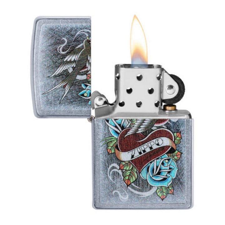 Original Zippo Lighter - Vintage Tattoo Design - Zippo Lighter from Zippo at The Prince Webshop
