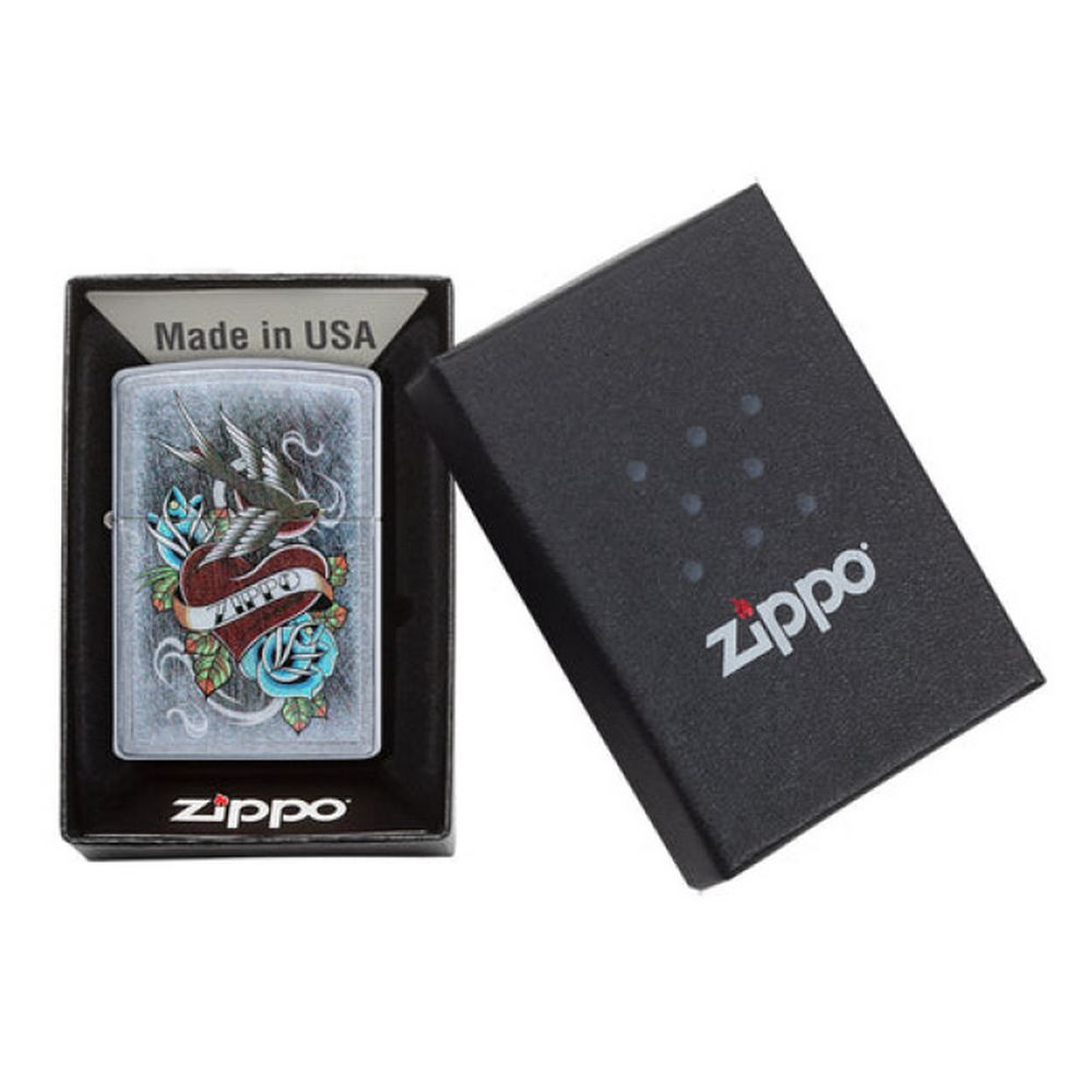 Original Zippo Lighter - Vintage Tattoo Design - Zippo Lighter from Zippo at The Prince Webshop