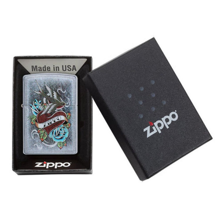 Original Zippo Lighter - Vintage Tattoo Design - Zippo Lighter from Zippo at The Prince Webshop
