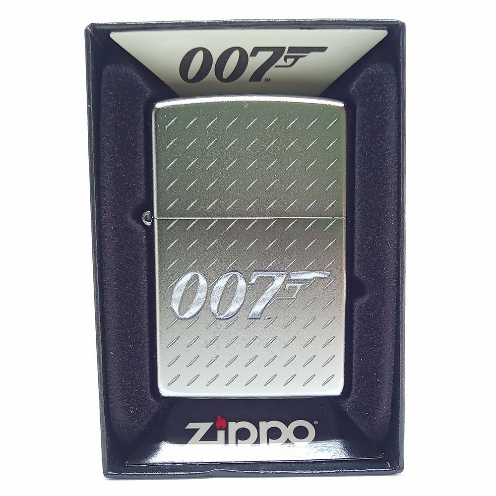 Zippo Lighter James Bond 007 - Silver Satin - Zippo Lighter from Zippo at The Prince Webshop