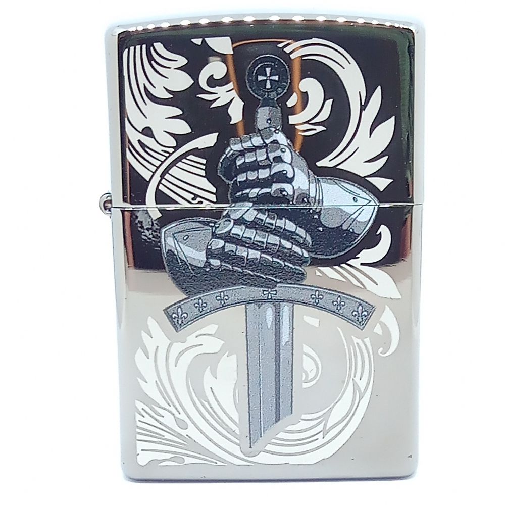 Original Zippo Lighter - Knights Gloves Design - Zippo Lighter from Zippo at The Prince Webshop