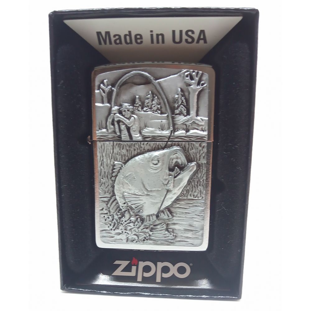 Bass Fishing Zippo Lighter - Zippo Lighter from Zippo at The Prince Webshop