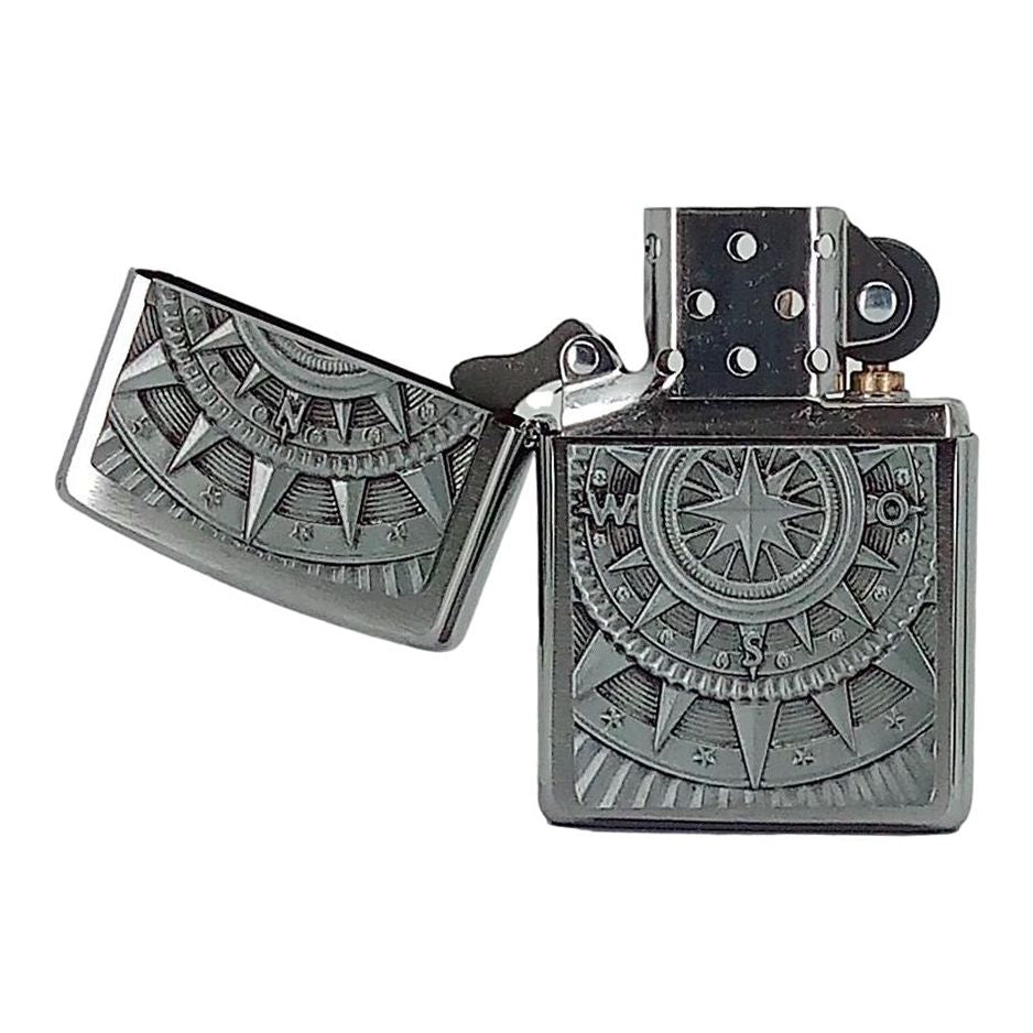 Compass Nautic Emblem Zippo Lighter - Zippo Lighter from Zippo at The Prince Webshop