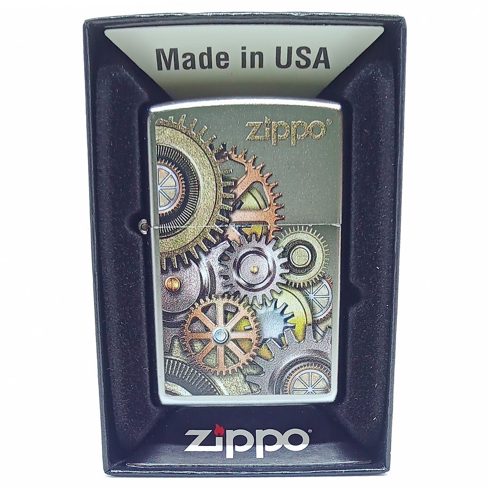 Zippo Lighter Metallic Gears Design - Zippo Lighter from Zippo at The Prince Webshop