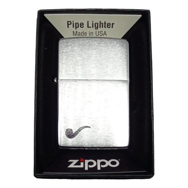 Original Zippo Pipe Lighter - Brushed Chrome - Zippo Lighter from Zippo at The Prince Webshop