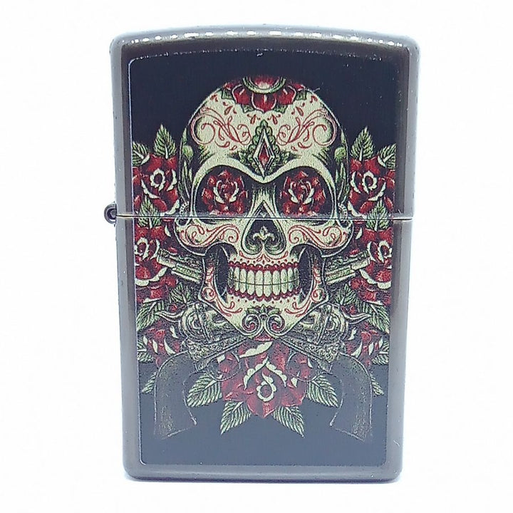 Skull Roses Design Zippo Lighter - Zippo Lighter from Zippo at The Prince Webshop