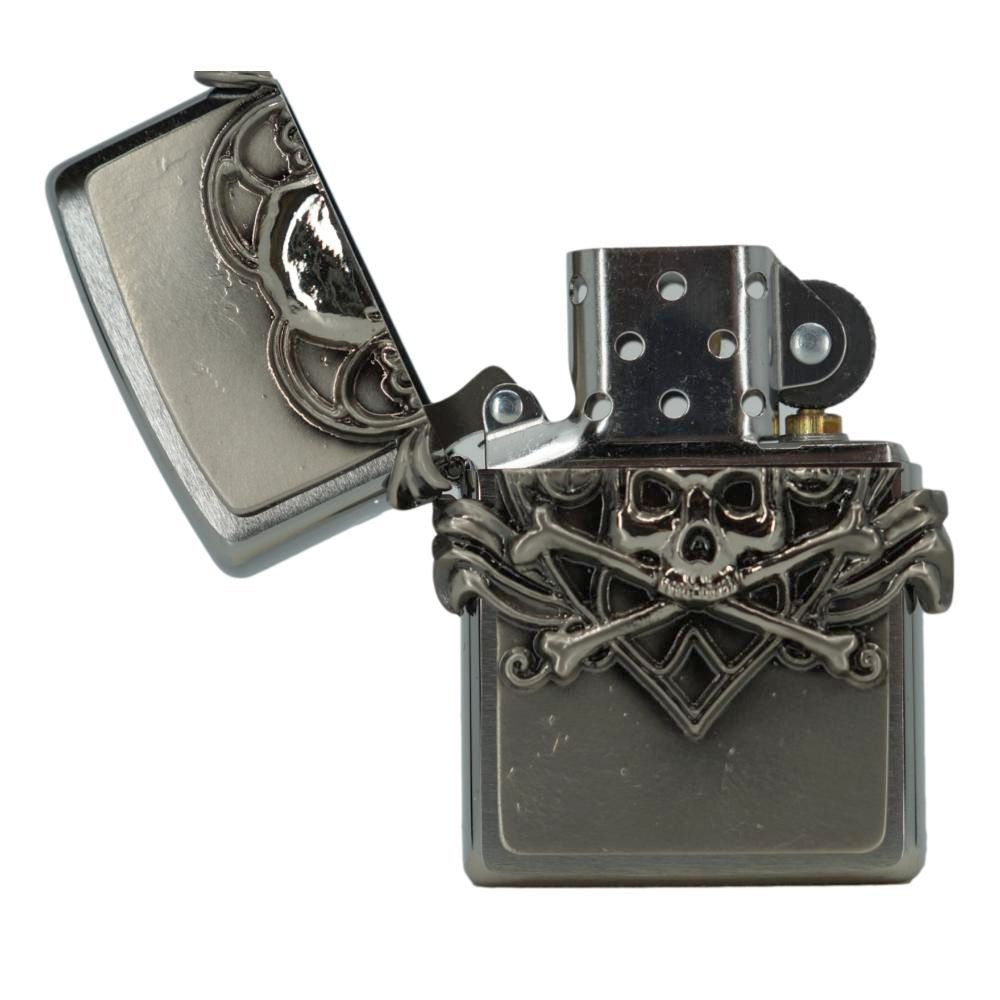 Zippo Lighter Skull with Heart 3D Emblem - Zippo Lighter from Zippo at The Prince Webshop